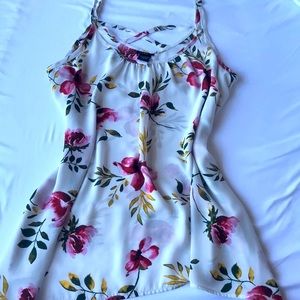 Floral Crossback Tank